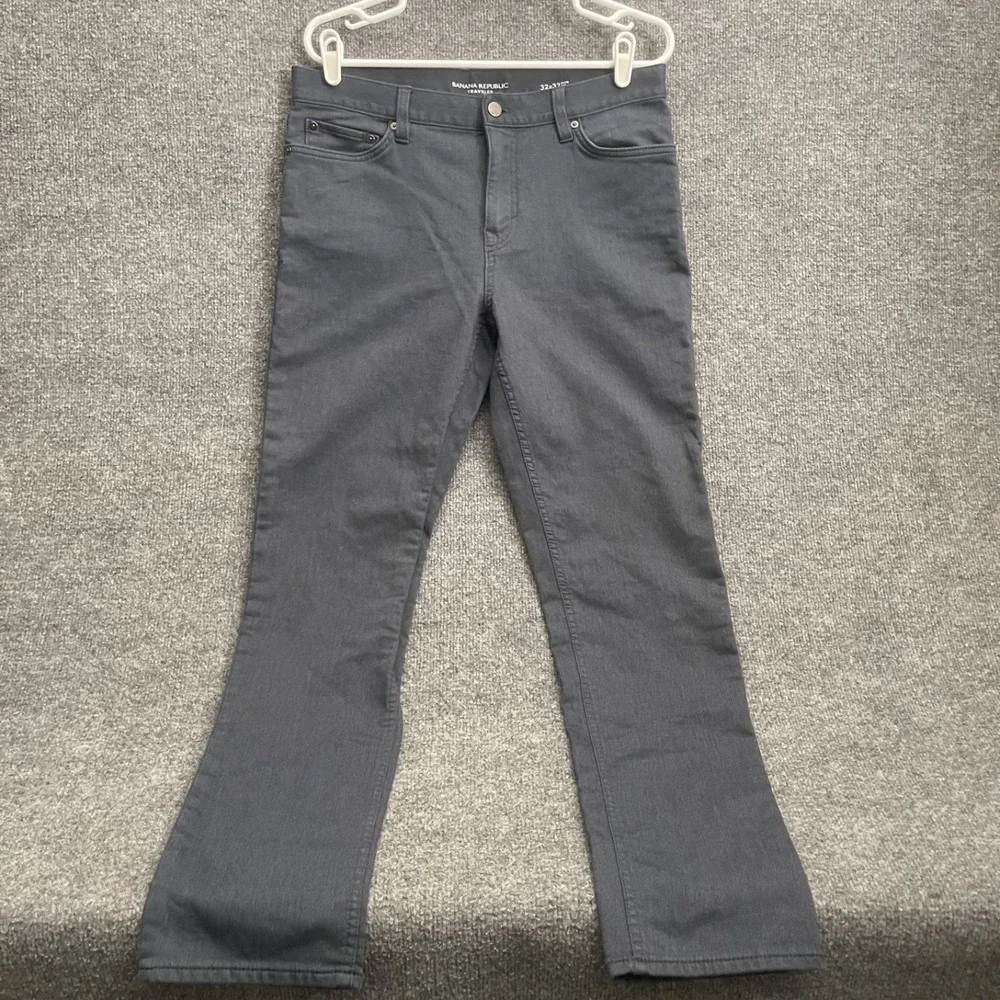 Banana Republic Traveler Slim Fit Chinos Pants Stretch Khaki Mens Sz 31x32